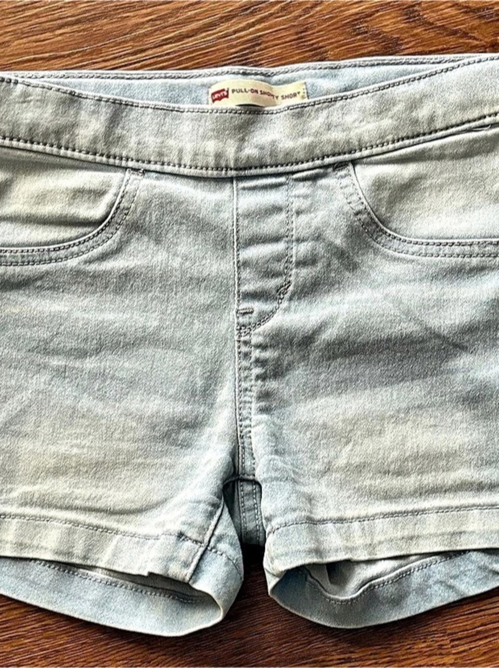 Levi's Pull-On Shorty Short Denim Jean Shorts in Blue